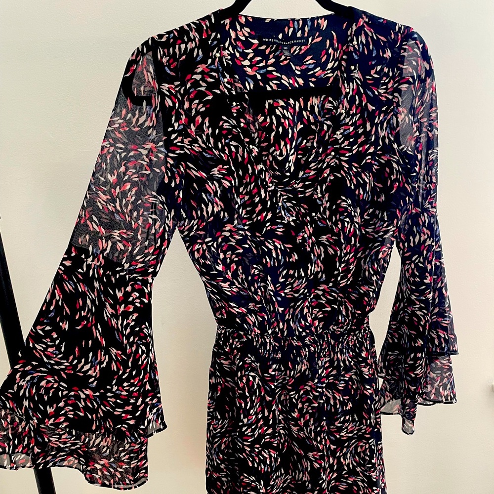 Short Summer Dress w/ bell sleeves